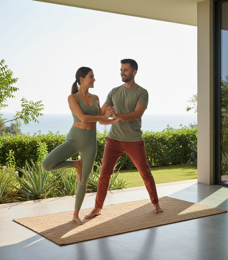 Achieving physical balance, vitality, and energy through exercise and Organic Ashwagandha