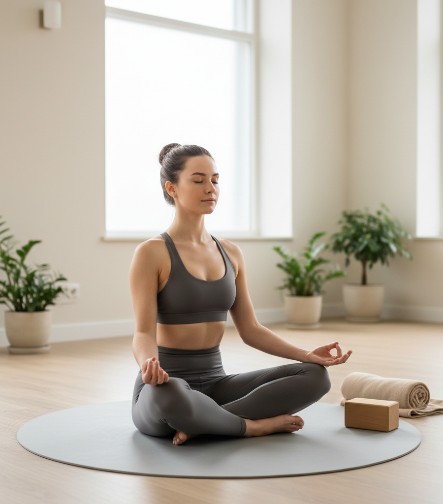 Meditation exercises and stress control as an important part of comprehensive natural psoriasis treatment.