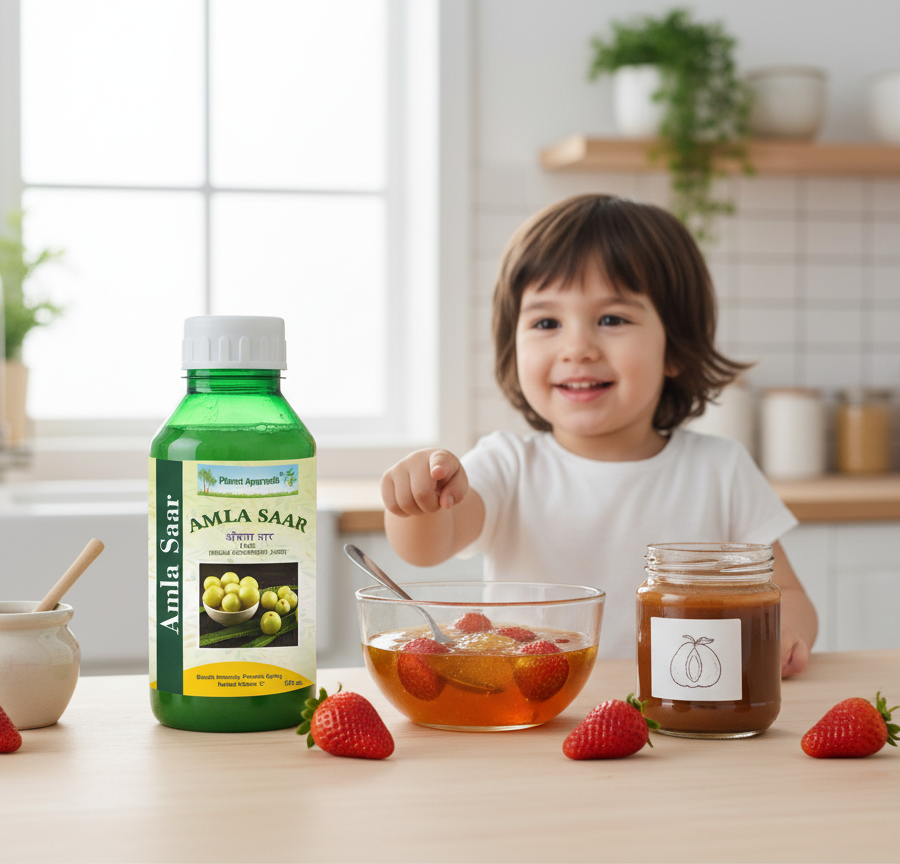 Healthy habits and natural syrups against anemia in children in daily nutrition